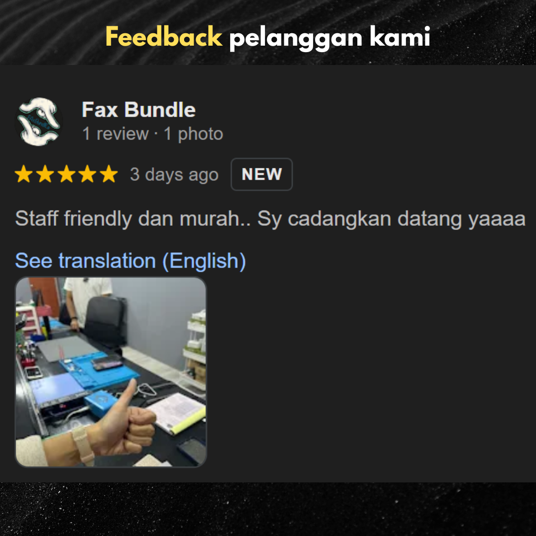 Testimoni pelanggan GOFIX